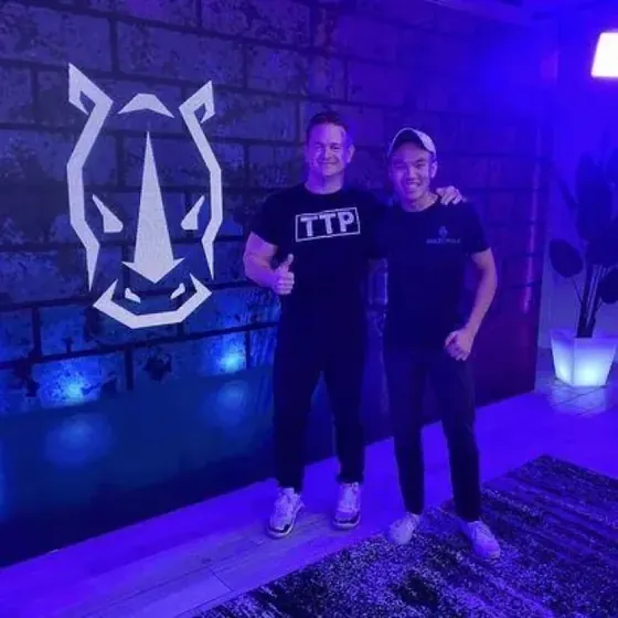 With a client